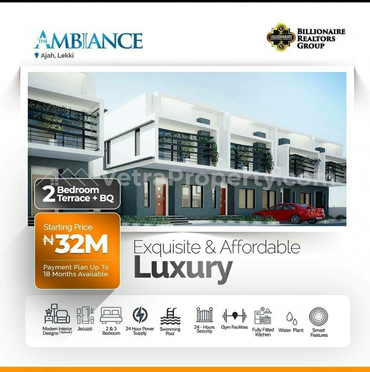  The Ambiance 2bedroom terrace  2 bedroom House for Sale Ajah Lagos Vetra  Property