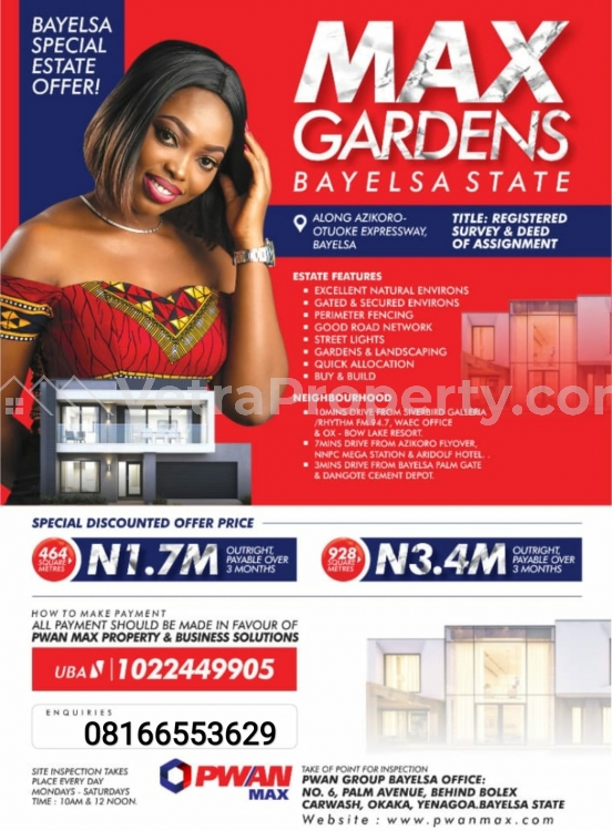  Max Gardens Estate Bayelsa  Land for Sale Yenegoa Bayelsa Vetra  Property