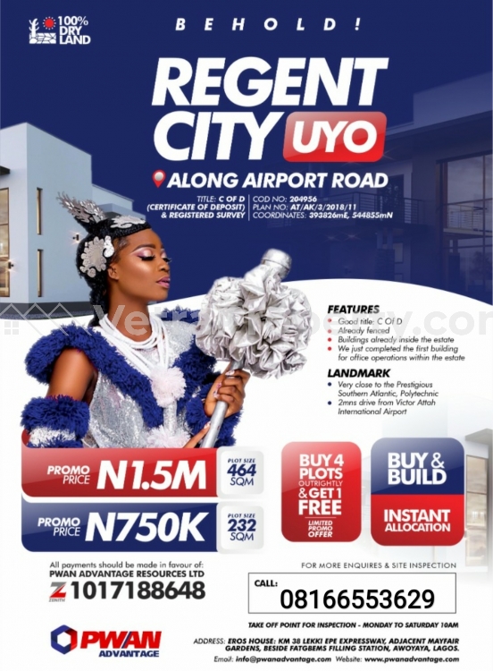  Regent City Estate Uyo  Land for Sale Uyo Akwa Ibom Vetra  Property