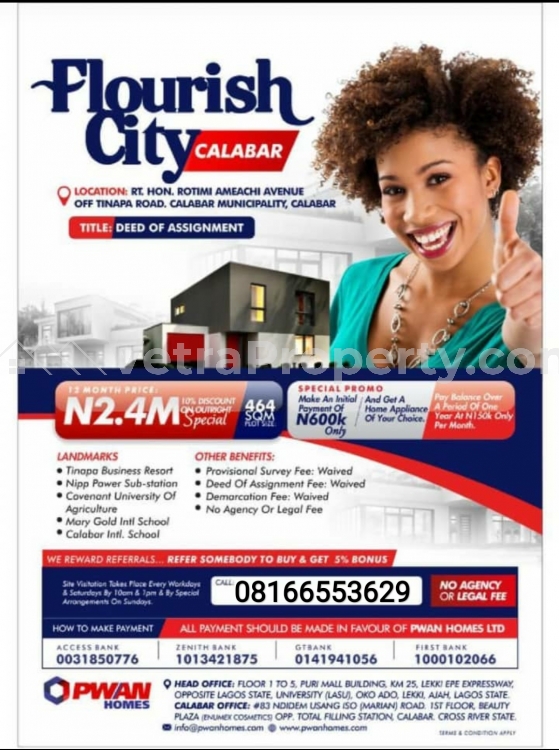  Flourish city calabar  Land for Sale Calabar Cross River Vetra  Property