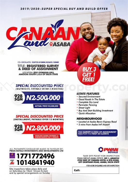  Plots of Land  Land for Sale Asaba Delta Vetra  Property