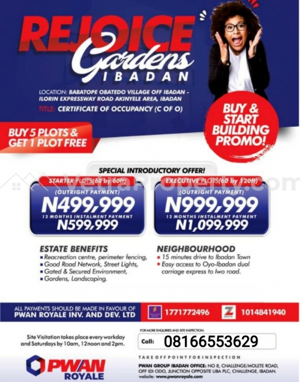  Plots of Land  Land for Sale Ibadan Oyo Vetra  Property