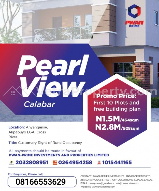  Pearl view calabar  Land for Sale Calabar Cross River Vetra  Property