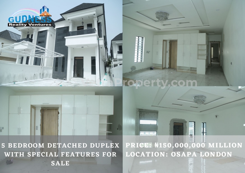  5 Bedroom Detached Duplex with Special Features for Sale  5 bedroom House for Sale Lekki Lagos Vetra  Property