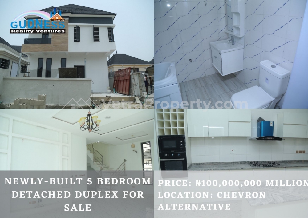 Newly-Built 5 Bedroom Detached Duplex for Sale  5 bedroom House for Sale Lekki Lagos Vetra  Property