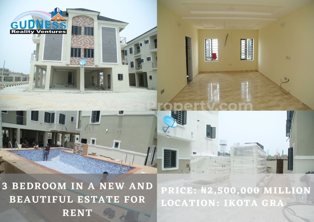  3 Bedroom In A New and Beautiful Estate For Rent  3 bedroom Flat for Rent Lekki Lagos Vetra  Property