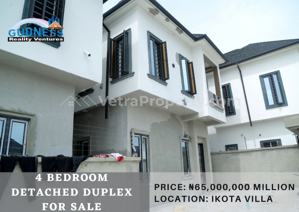  4 Bedroom Detached Duplex  4 bedroom House for Sale Lekki Lagos Vetra  Property