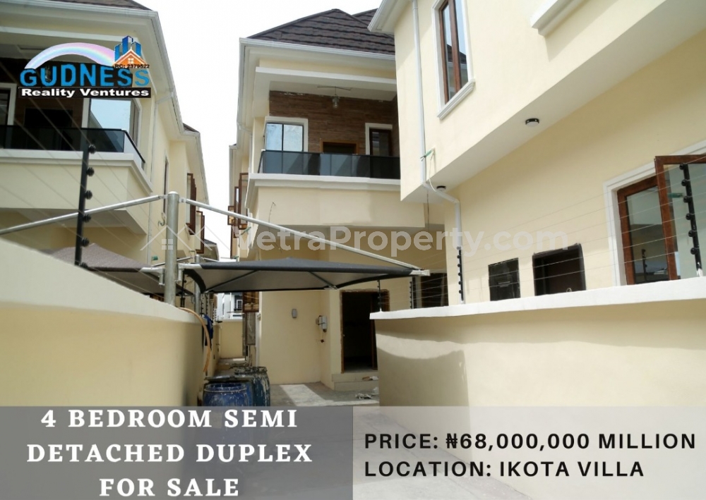  4 Bedroom Semi-detached Duplex  4 bedroom House for Sale Lekki Lagos Vetra  Property