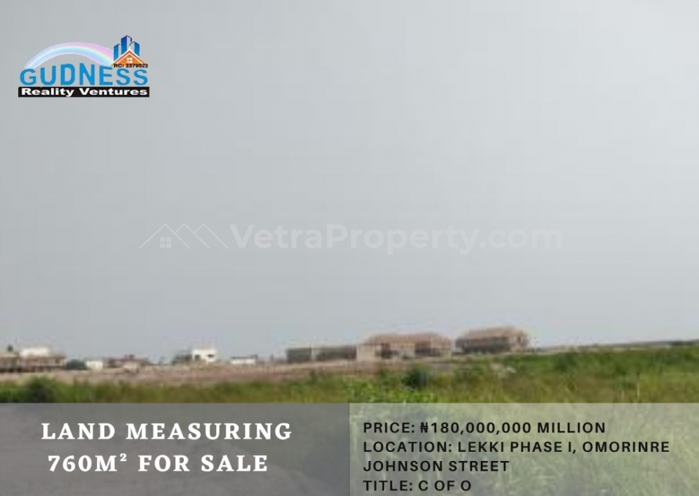  Land Measuring 760m&sup2;  Land for Sale Victoria Island Lagos Vetra  Property