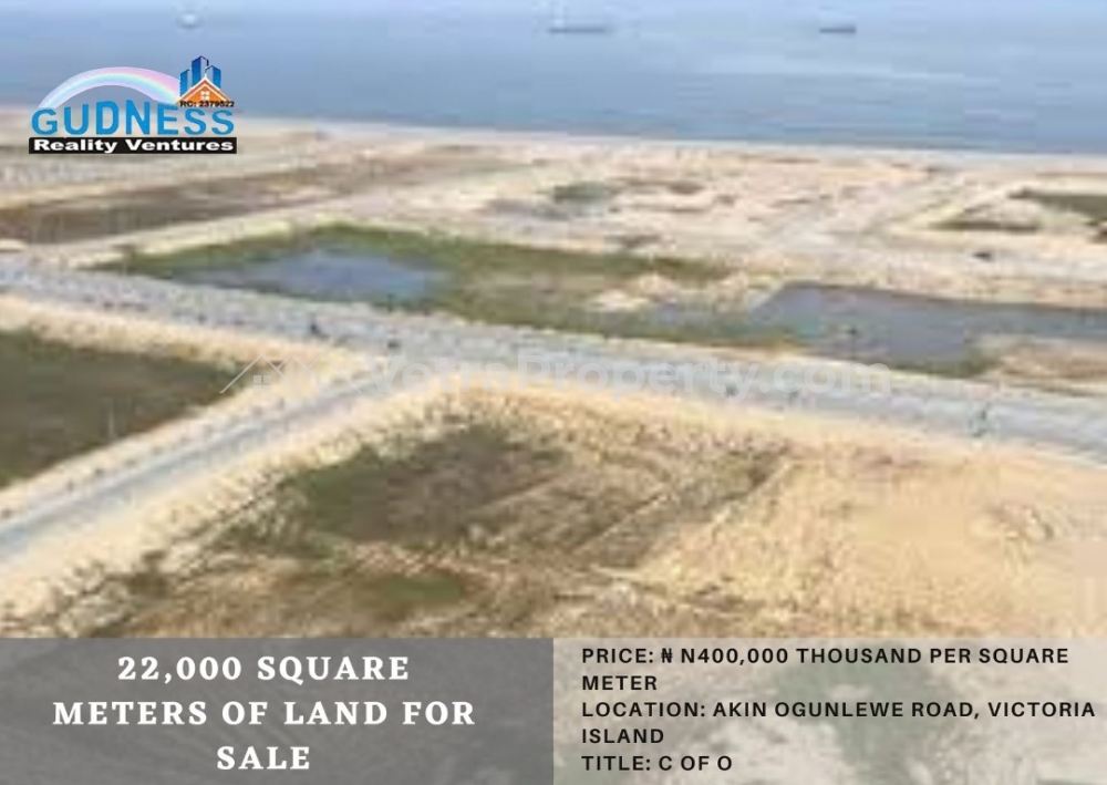  22,000 Square Meters of land  Land for Sale Victoria Island Lagos Vetra  Property