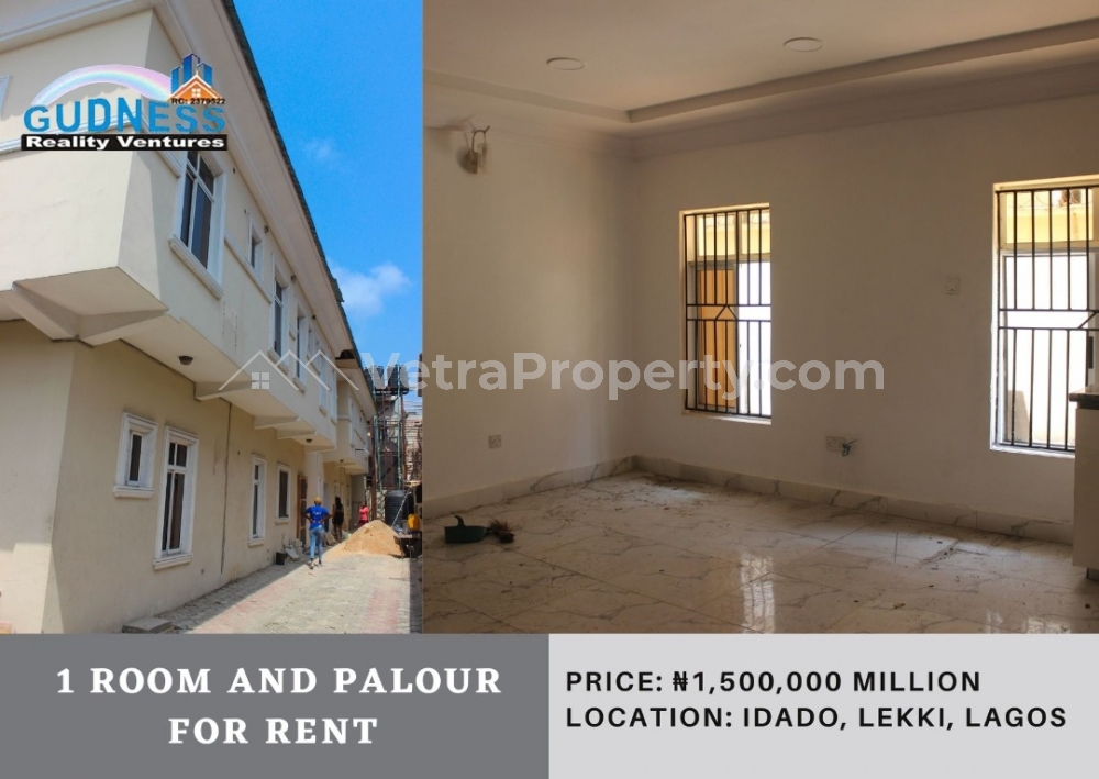  1 Room and Palour  Flat for Rent Lekki Lagos Vetra  Property