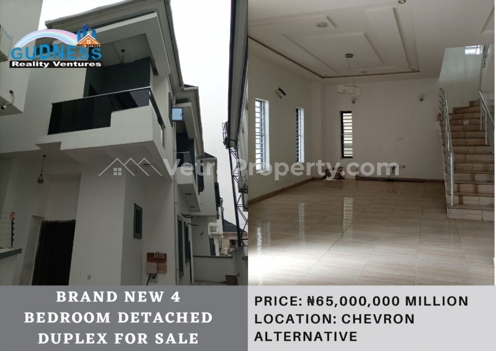 Brand New 4 Bedroom Detached Duplex  4 bedroom House for Sale Lekki Lagos Vetra  Property