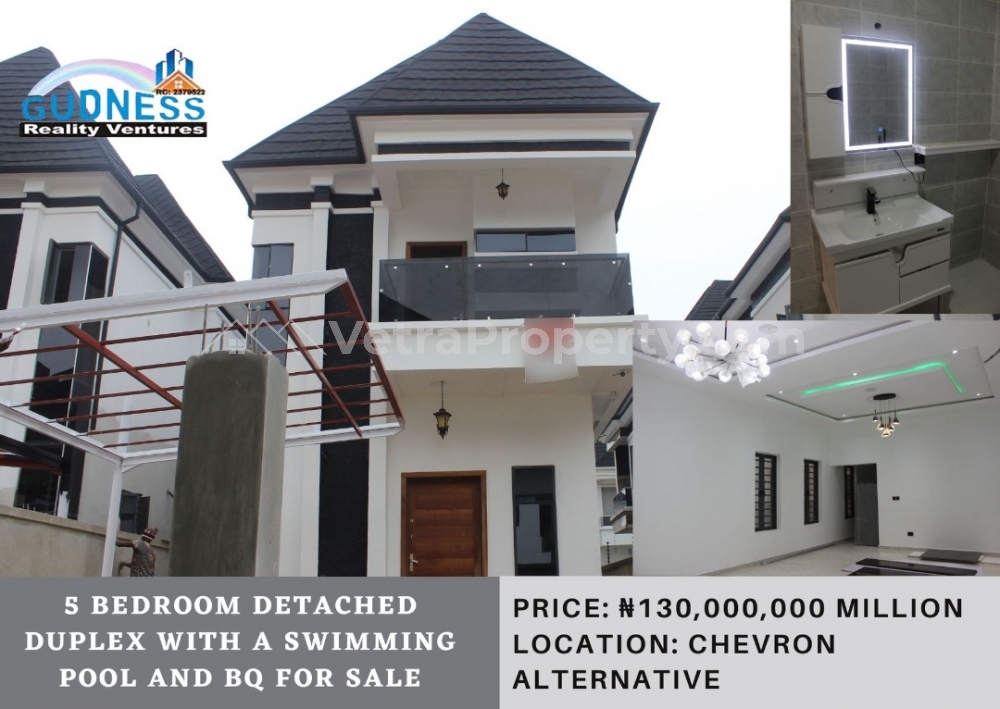  5 Bedroom Detached Duplex  5 bedroom House for Sale Lekki Lagos Vetra  Property