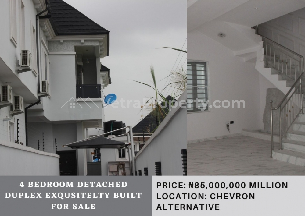  4 Bedroom Detached Duplex  4 bedroom House for Sale Lekki Lagos Vetra  Property