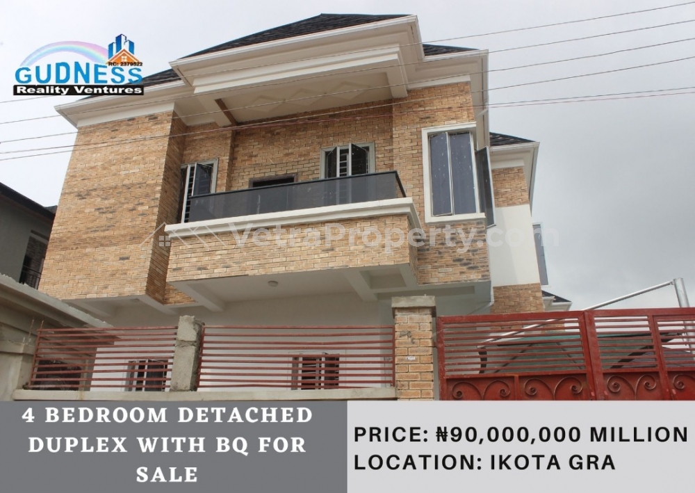  4 Bedroom Detached Duplex  4 bedroom House for Sale Lekki Lagos Vetra  Property