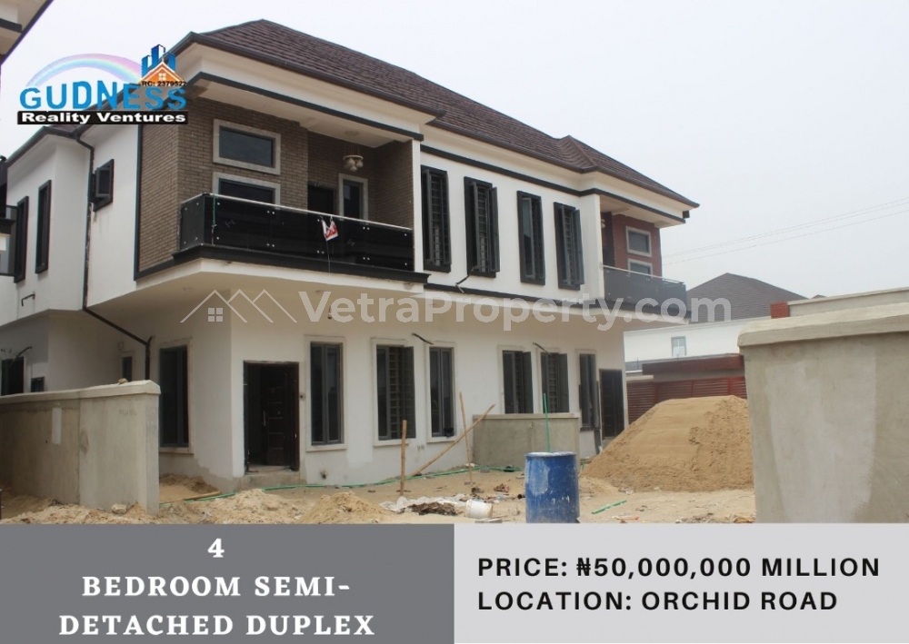  4 Bedroom Semi-detached Duplex  4 bedroom House for Sale Lekki Lagos Vetra  Property