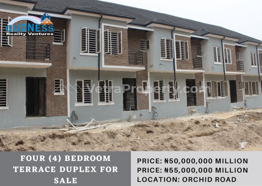  Four (4) Bedroom Terrace Duplex  4 bedroom House for Sale Lekki Lagos Vetra  Property