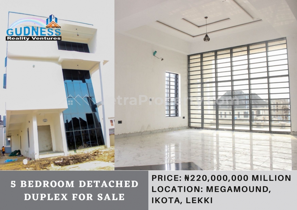 5 Bedroom Detached Duplex  5 bedroom House for Sale Lekki Lagos Vetra  Property