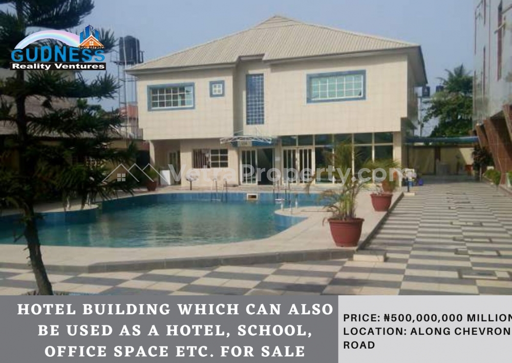  Hotel Building Which Can Also Be Used As a Hotel, School, Office Space etc.  10 bedroom Commercial Property for Sale Lekki Lagos Vetra  Property