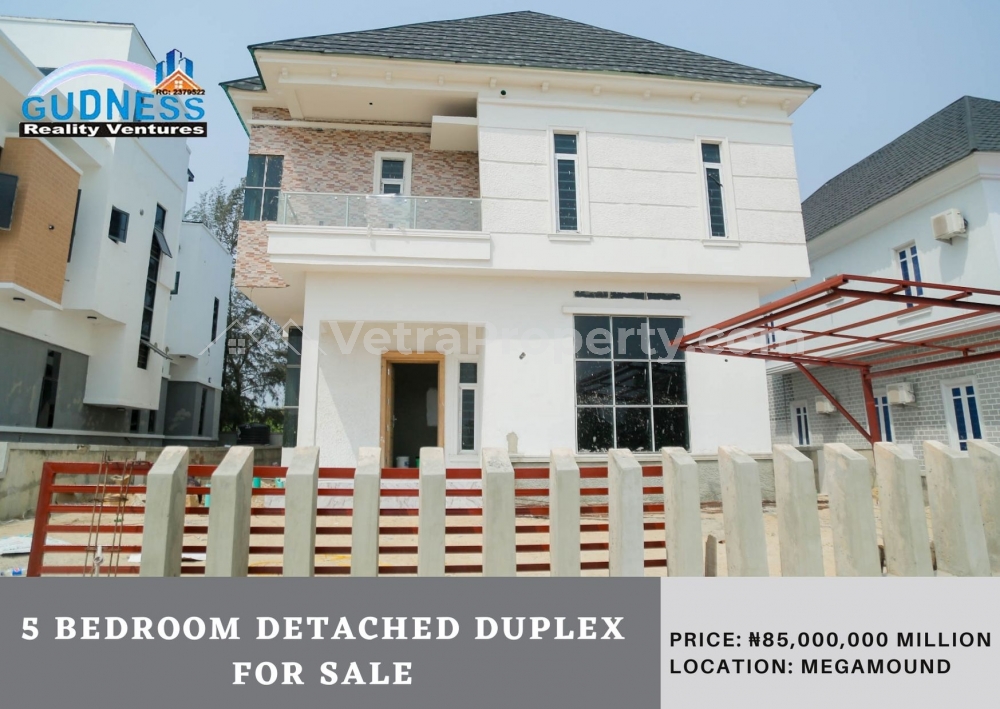  5 Bedroom Detached Duplex  4 bedroom House for Sale Lekki Lagos Vetra  Property