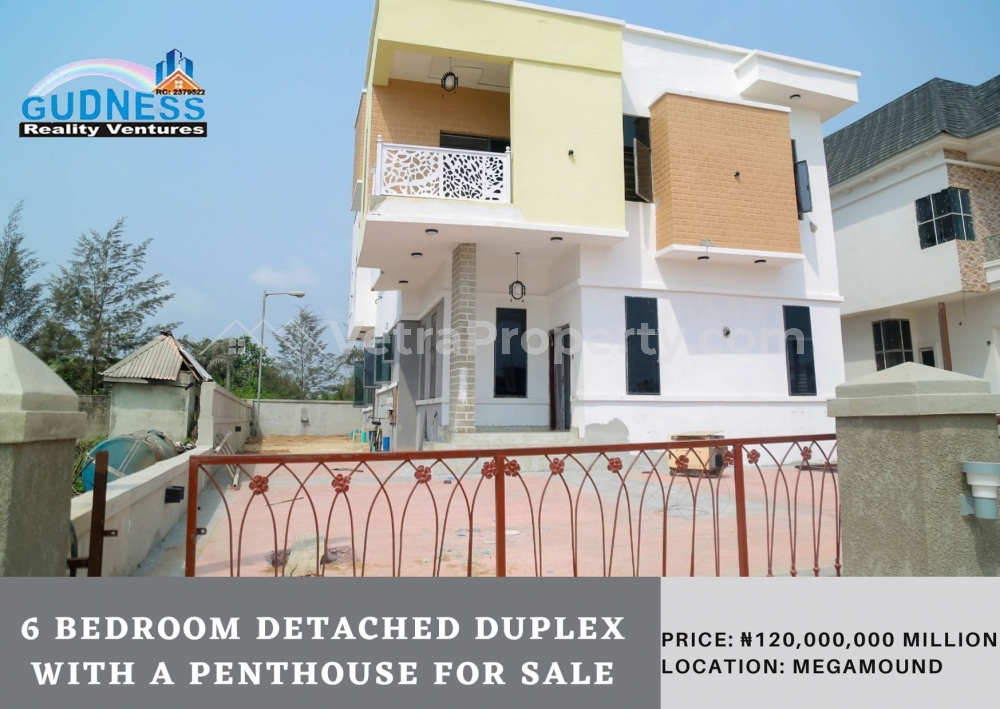  6 Bedroom Detached Duplex with a Penthouse  6 bedroom House for Sale Lekki Lagos Vetra  Property
