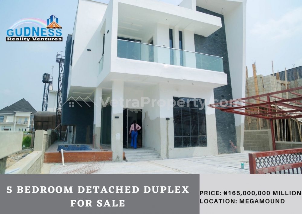  5 Bedroom Detached Duplex  5 bedroom House for Sale Lekki Lagos Vetra  Property