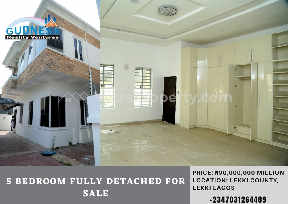  5 Bedroom Fully Detached Duplex  5 bedroom House for Sale Lekki Lagos Vetra  Property
