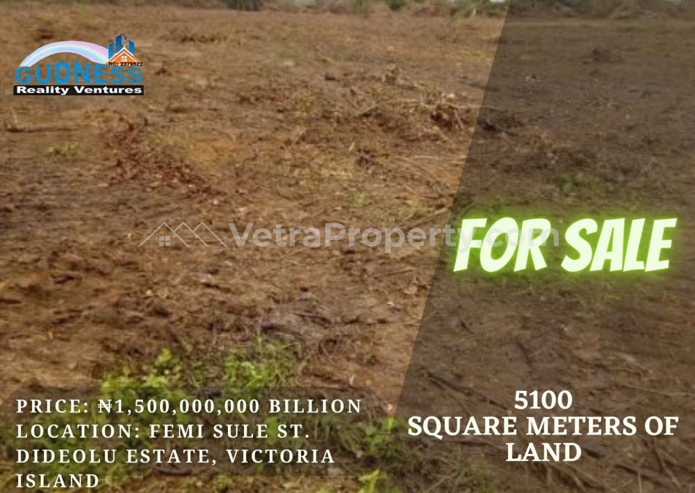  5100 Square Meters Of Land  Land for Sale Victoria Island Lagos Vetra  Property