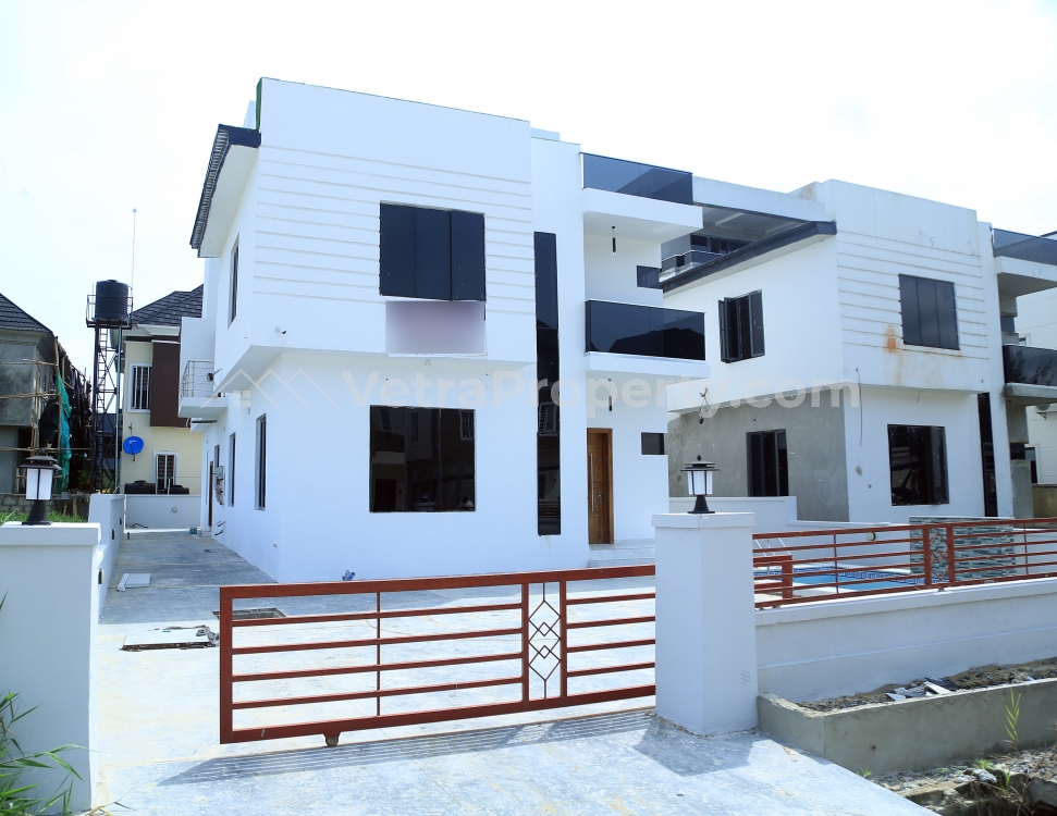  Luxurious 5 Bedroom Duplex with a Room BQ  5 bedroom House for Sale Lekki Lagos Vetra  Property