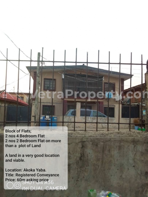  A Lovely Block of Flats in a good environment  House for Sale Yaba Lagos Vetra  Property