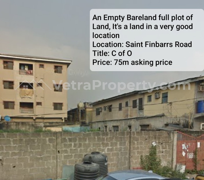  A Bareland on main road  Land for Sale Yaba Lagos Vetra  Property