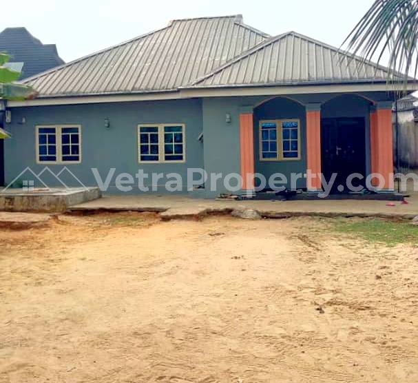  3 Bedroom Bungalow On 1 Plot With Tarred Access Road  3 bedroom House for Sale Port Harcourt Rivers Vetra  Property