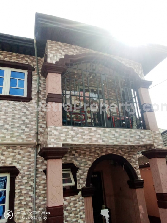  A decent mini flat at prime guarden estate aboru road agbele-kale abule-egba upstair, all round tiles, prepaid metre,  Flat for Rent  Lagos Vetra  Property