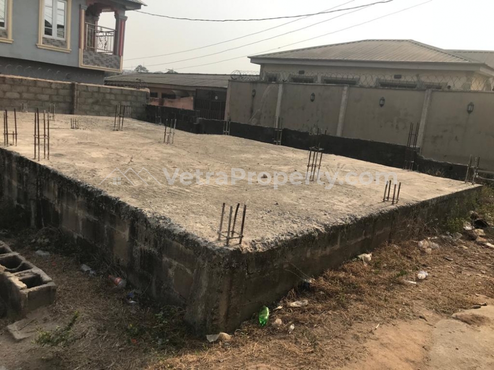  Quarter plot of land with flood foundation on it in a good location with COfO  Land for Sale Ojodu Lagos Vetra  Property