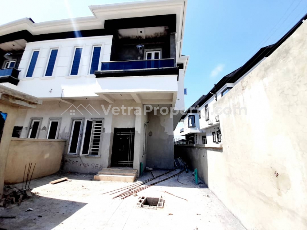  Newly built 4bedroom semi detached duplex with BQ  4 bedroom House for Sale Lekki Lagos Vetra  Property