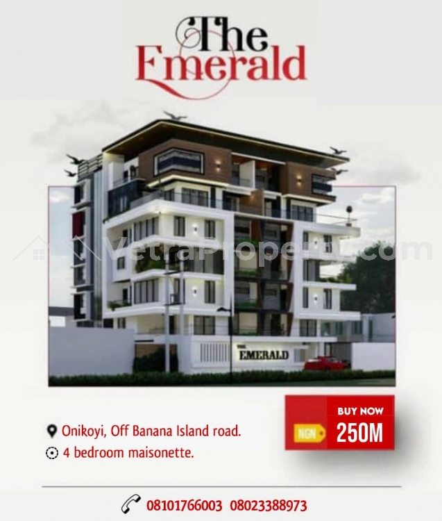  EMERALD IKOYI: 4 Bedroom masionete at Onikoyi  4 bedroom House for Sale Ikoyi Lagos Vetra  Property