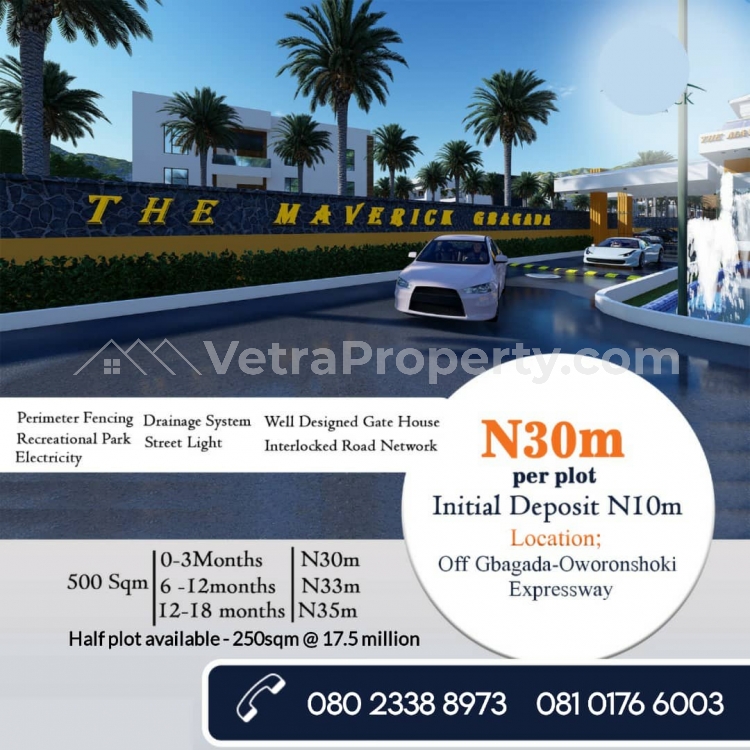  MAVERICK GBAGADA: 250 & 500sqm land at gbagada  Land for Sale Gbagada Lagos Vetra  Property