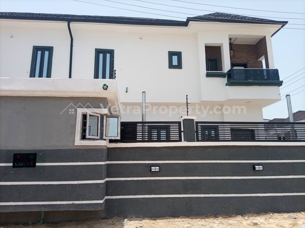  Newly built 4 bedroom semi detached duplex with Bq in ikota GRA lekki.  4 bedroom House for Rent Lekki Lagos Vetra  Property
