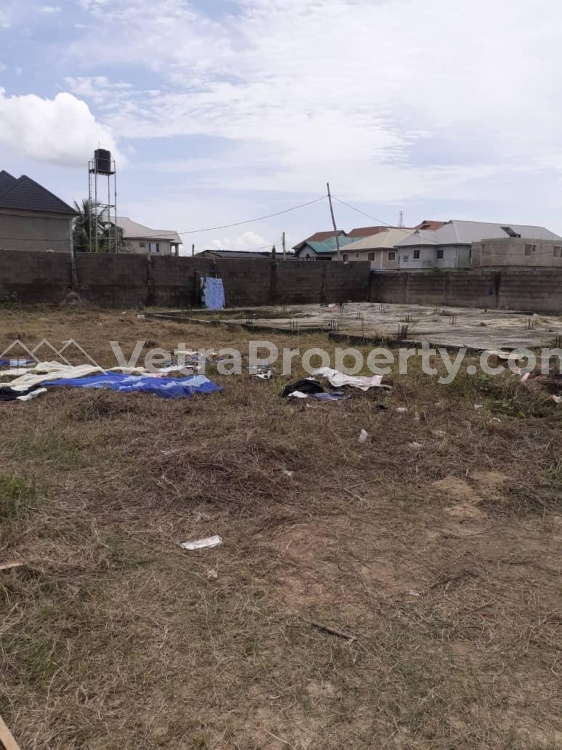  2 and half plot of land with a bungalow fenced  Land for Sale Ajah Lagos Vetra  Property