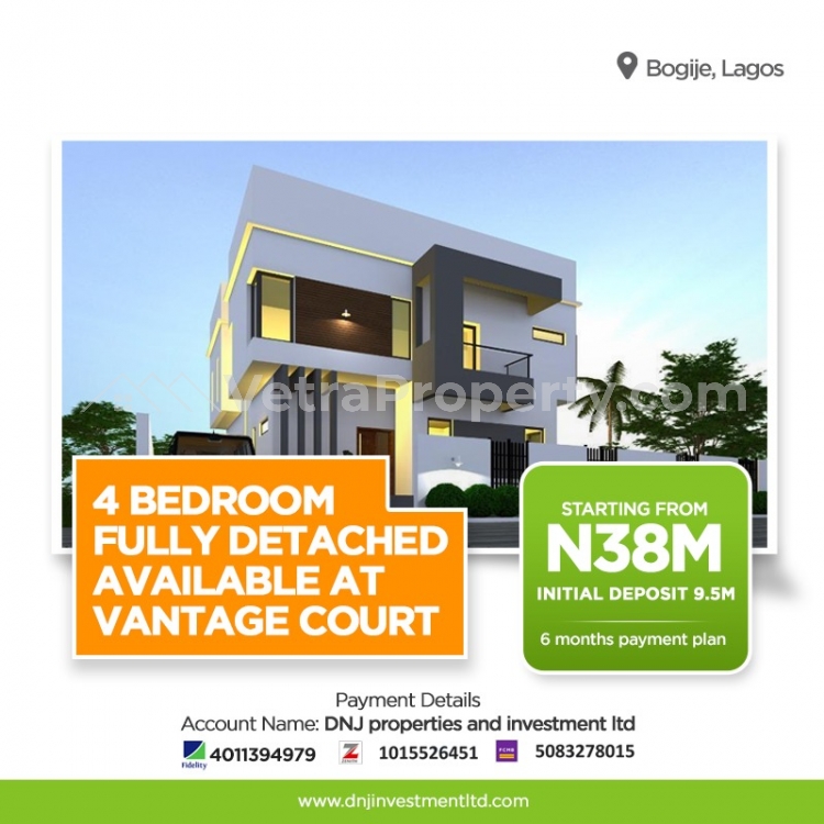  4 Bedroom Fully Detached Duplex In Nice Estate  4 bedroom House for Sale  Lagos Vetra  Property