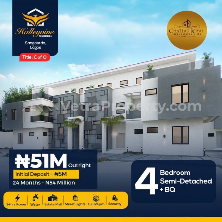  4 Bedroom Semi Detached Duplex With BQ In Good Location  4 bedroom House for Sale  Lagos Vetra  Property