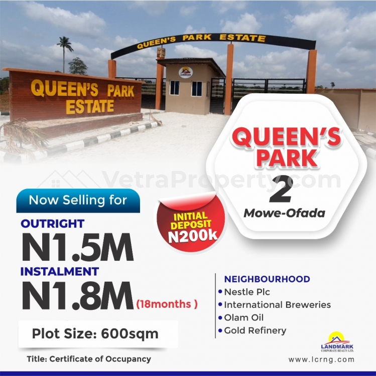  Plot Of Estate Land In Good Location  Land for Sale Obafemi Owode Ogun Vetra  Property