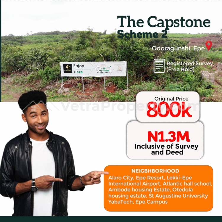  Plot Of Estate Land In Good Location  Land for Sale Epe Lagos Vetra  Property