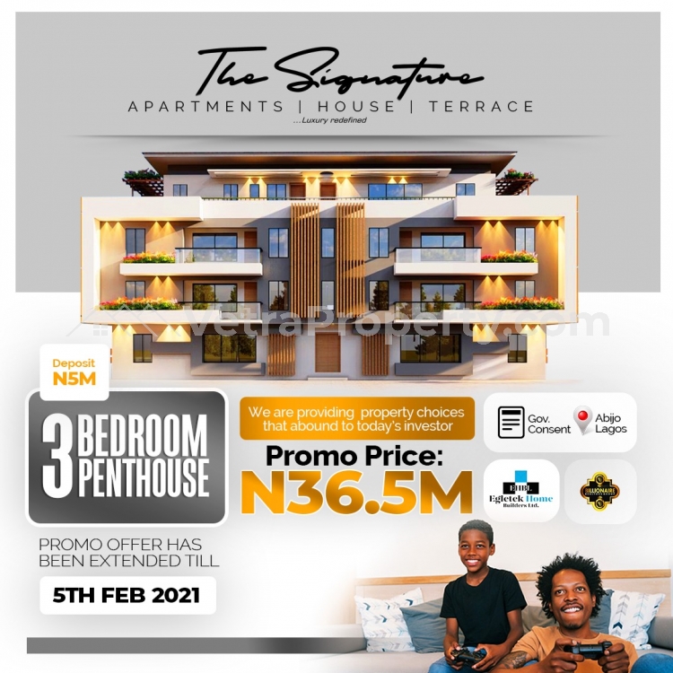  Luxury 3 Bedroom Penthouse Apartment With BQ In Good Location  3 bedroom Flat for Sale Ajah Lagos Vetra  Property