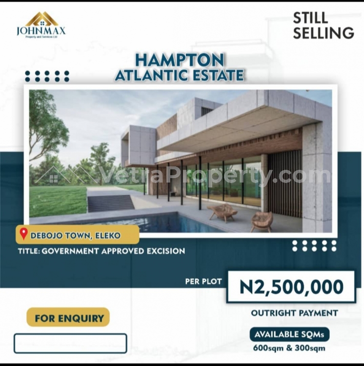  Prime Plot Of Estate Land In Good Location  Land for Sale Ibeju Lekki Lagos Vetra  Property