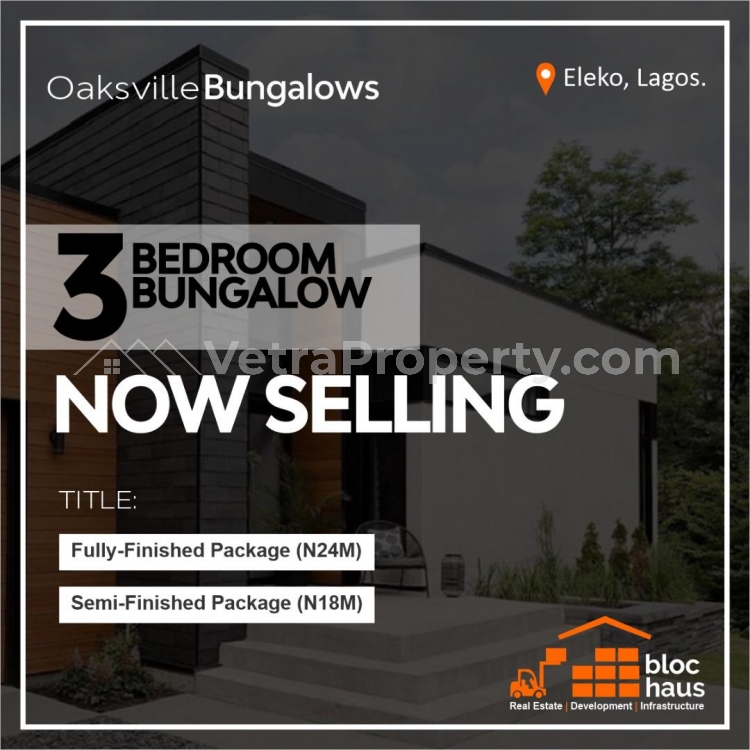  3 Bedroom Bungalow With BQ In Prime Estate Location  House for Sale Ibeju Lekki Lagos Vetra  Property
