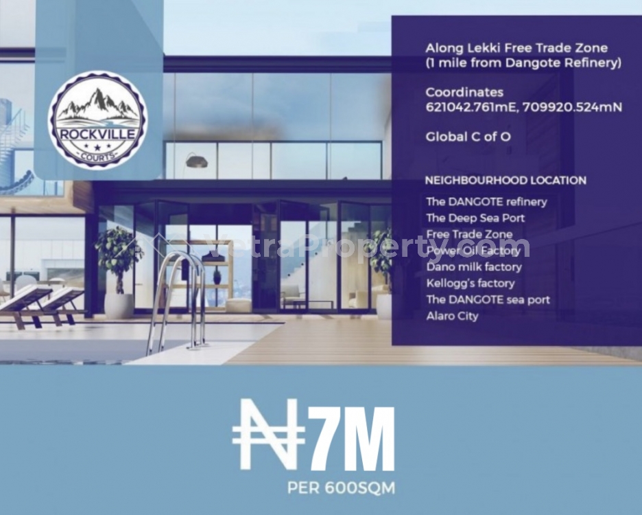  Plot Of Estate Land In Good Location  Land for Sale Ibeju Lekki Lagos Vetra  Property