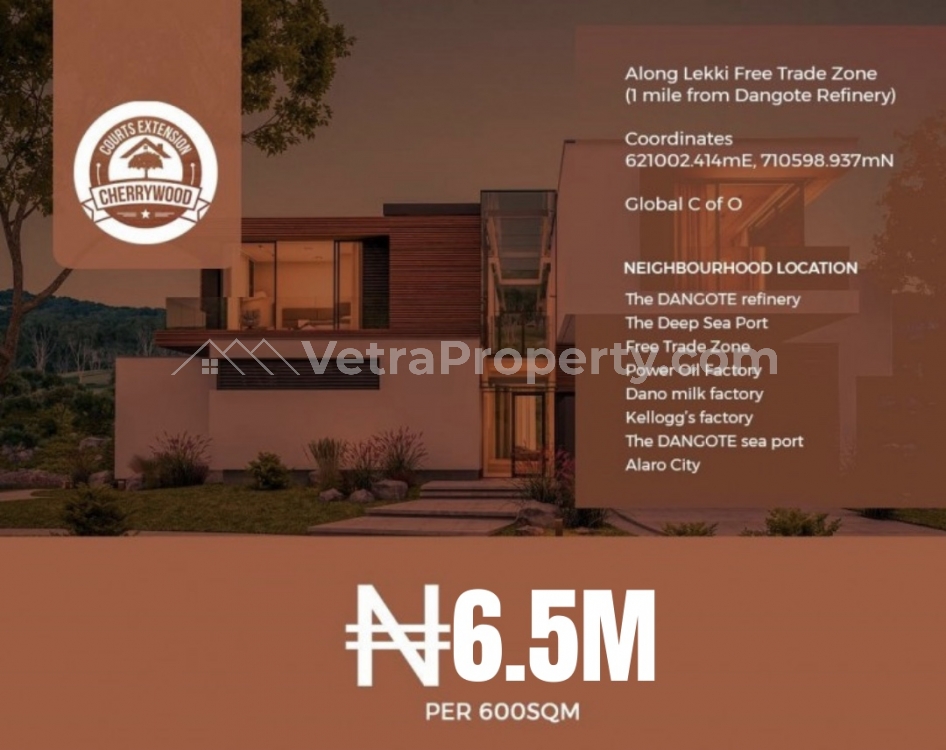  Prime Plots Of Estate Land In Good Location  Land for Sale Ibeju Lekki Lagos Vetra  Property