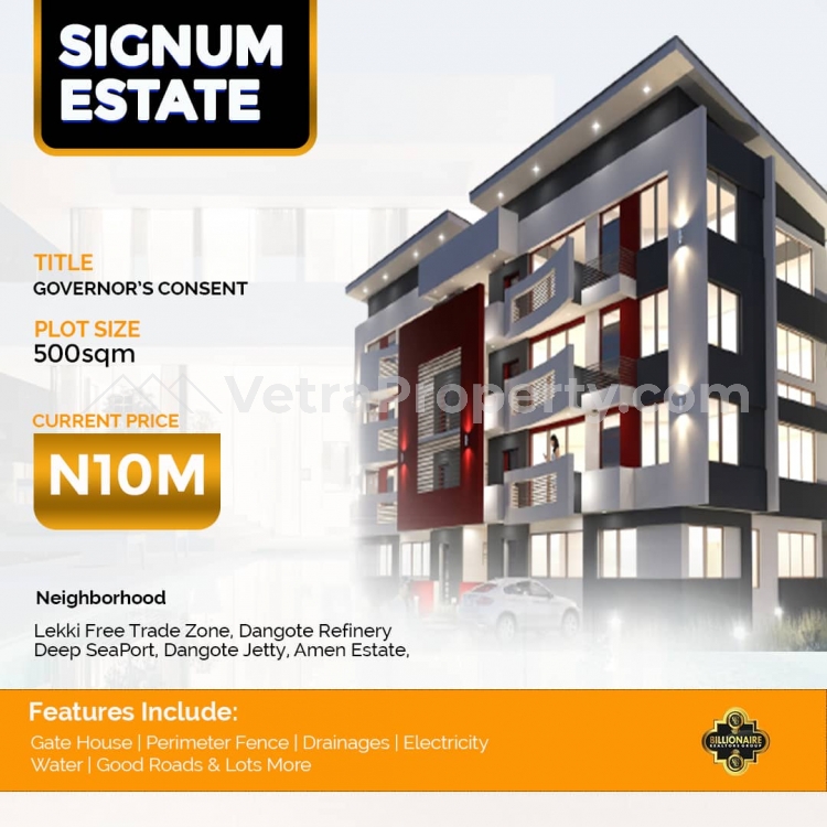  Prime Estate Land In Very Good Location  Land for Sale Ibeju Lekki Lagos Vetra  Property