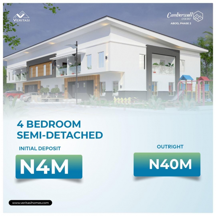  Lovely 4 Bedroom Semi Detached Duplex With BQ  4 bedroom House for Sale Ajah Lagos Vetra  Property